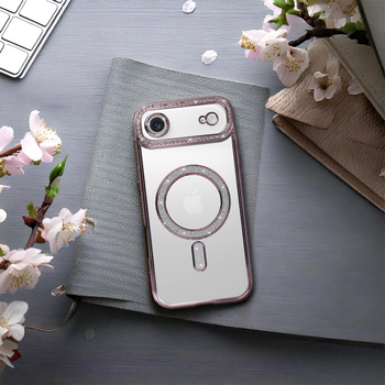 Bling Magsafe Case do Iphone 17 Air różowy