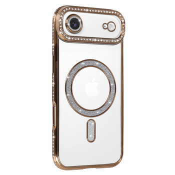 Bling Magsafe Case do Iphone 17 Air złoty