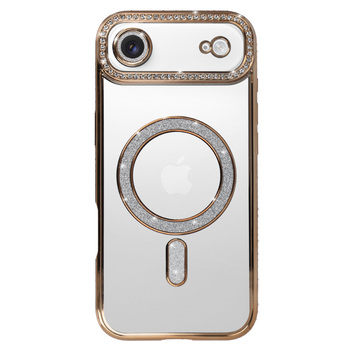Bling Magsafe Case do Iphone 17 Air złoty
