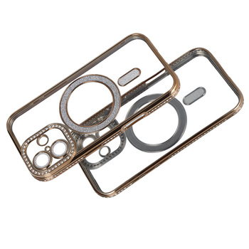 Bling Magsafe Case do Iphone 17 złoty