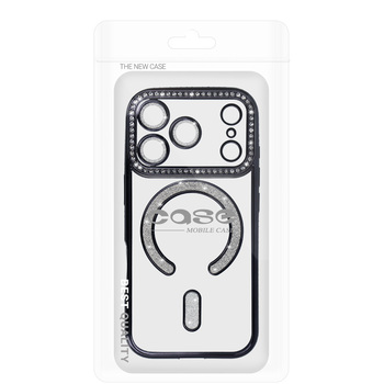 Bling Magsafe Case for Iphone 17 Pro black
