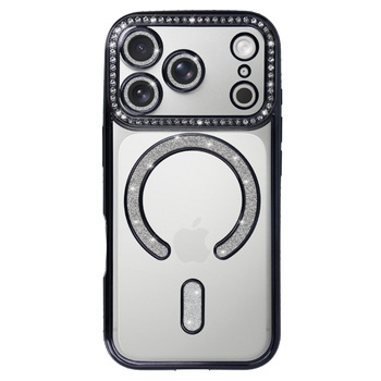 Bling Magsafe Case do Iphone 17 Pro Max czarny
