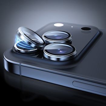 Rock Tempered glass Pure Series Camera Lens on camera for Iphone 17 Pro/17 Pro Max (lens 3 pieces) grey