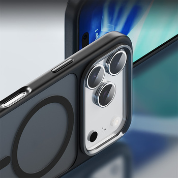 Rock Guard Touch Matte Series Magnetic Case for Iphone 17 black (metal lens frame)