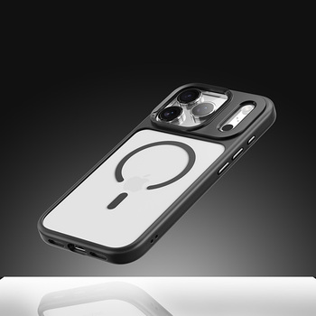 Rock Etui Guard Lens Protection Series Magnetic do Iphone 17 przezroczysto-czarne