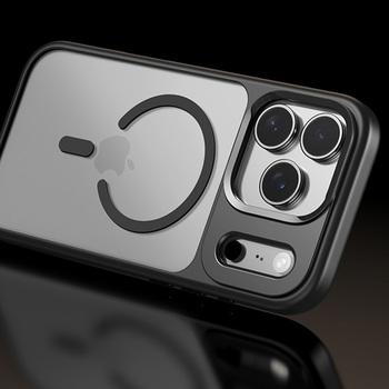 Rock Etui Guard Lens Protection Series Magnetic do Iphone 17 przezroczysto-czarne