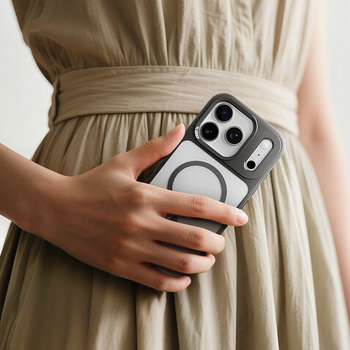 Rock Etui Guard Lens Protection Series Magnetic do Iphone 17 przezroczysto-czarne