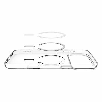 Case SPIGEN Liquid Crystal Mag Magsafe ACS10396 for Iphone 17 Pro - Clear/White