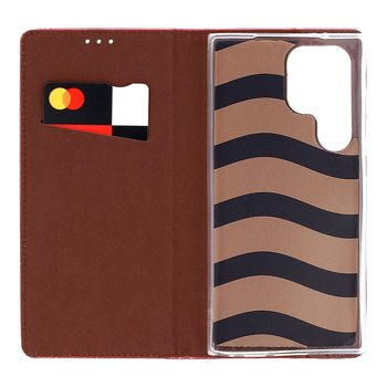 Smart Magneto Case for Samsung Galaxy S25 FE burgundy