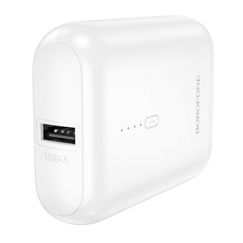 Borofone Power Bank 5000mAh BJ81 Stability - USB - biały