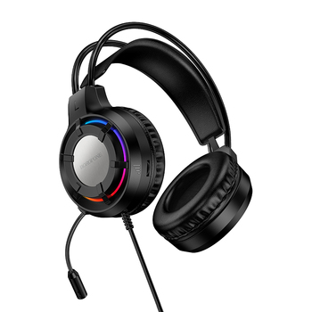 Borofone Headphones BO112 Wave gaming with microphone black