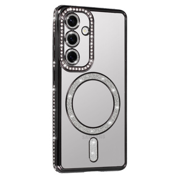 Bling Magsafe Case do Samsung Galaxy S25 FE czarny