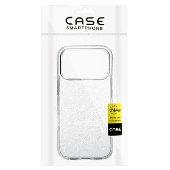 Crystal Glitter Case for Iphone 17 Pro Max Silver