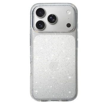 Crystal Glitter Case for Iphone 17 Pro Max Silver