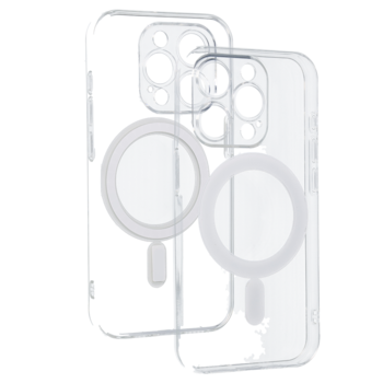TEL PROTECT MagSilicone Case do Iphone 15 Pro Przezroczysty