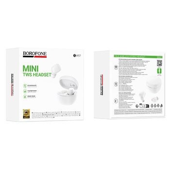Borofone TWS Bluetooth Earphones BW97 Clear white