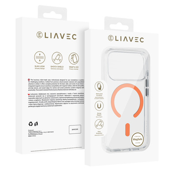 Liavec Pure Case do Iphone 17 Pro pomarańczowy