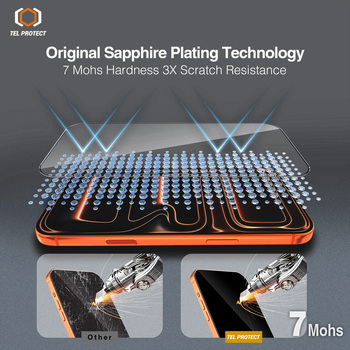 Hartowane szkło Tel Protect 10X HD DLC Diamond Coating do Iphone 17 Pro Max