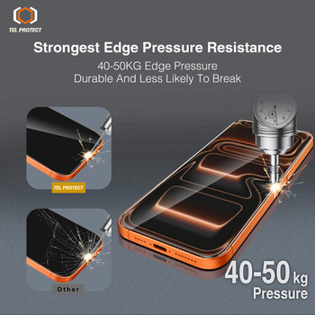 Hartowane szkło Tel Protect 10X HD DLC Diamond Coating do Iphone 17 Pro Max