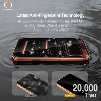 Hartowane szkło Tel Protect 10X HD DLC Diamond Coating do Iphone 17 Pro Max