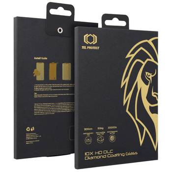 Hartowane szkło Tel Protect 10X HD DLC Diamond Coating do Iphone 17 Pro Max