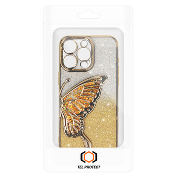 Tel Protect Butterfly Water Case do Iphone 17 Pro złoty