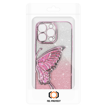 Tel Protect Butterfly Water Case do Iphone 17 różowy