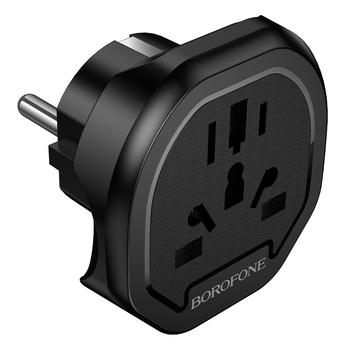 Borofone Adapter sieciowy ładowarki BAC15 - USA, UK, EU, AU czarny