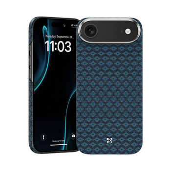 Benks Magnetic Armor Air Armor Grid Kevlar Case Metal Frame 600D (0068) for Iphone 17 Air blue