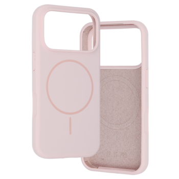 Magsafe Slim Silicone do Iphone 17 Pro Max jasnoróżowy