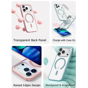 Rock Etui Crystal Armor Series Magnetic do Iphone 17 Pro Max czarne