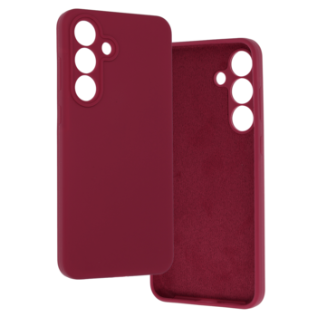 Silicone Lite Case do Samsung Galaxy S25 FE bordowy