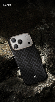 Benks Etui Magnetic Armor Air Armor Grid Kevlar Metal Frame 600D (B069) do Iphone 17 Pro czarne