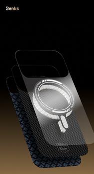 Benks Magnetic Armor Air Armor Grid Kevlar Case Metal Frame 600D (0069) for Iphone 17 Pro orange