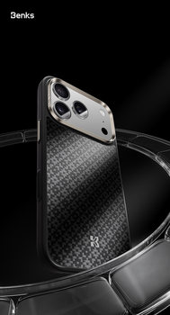 Benks Magnetic Armor Pro Armor Grid Kevlar Case Metal Frame 600D (Y069) for Iphone 17 Pro black