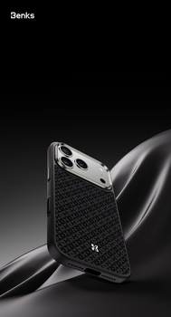 Benks Magnetic Armor Pro Armor Grid Kevlar Case Metal Frame 600D (Y069) for Iphone 17 Pro black