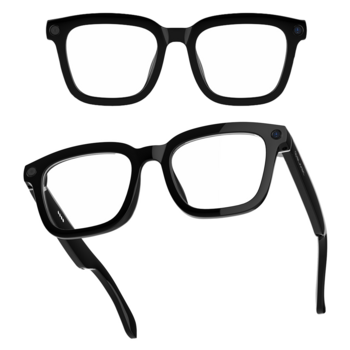Blavec Smartglasses Inteligentne okulary SG-01 kamera HD, AI, Wi-Fi (SG01-B) czarny