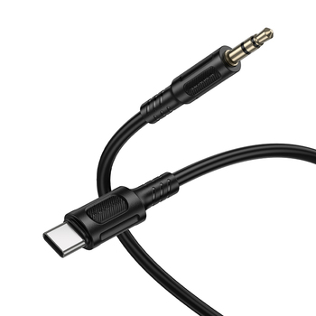 Borofone Kabel AUX BL25B Nice - Typ C na jack 3,5mm - 1 metr czarny