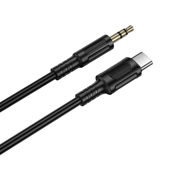 Borofone Kabel AUX BL25B Nice - Typ C na jack 3,5mm - 1 metr czarny