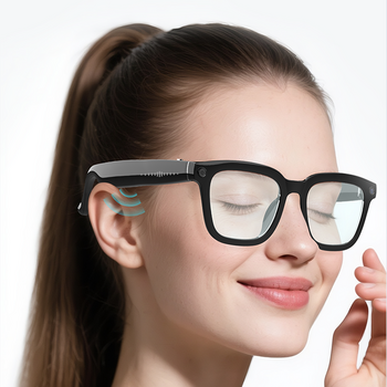 Blavec Smartglasses Inteligentne okulary SG-01 kamera HD, AI, Wi-Fi (SG01-B) czarny