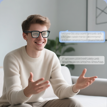 Blavec Smartglasses Inteligentne okulary SG-01 kamera HD, AI, Wi-Fi (SG01-B) czarny