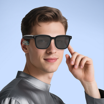 Blavec Smartglasses Inteligentne okulary SG-01 kamera HD, AI, Wi-Fi (SG01-B) czarny