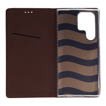 Kabura Smart Magneto do Samsung Galaxy S23 Ultra burgundowa