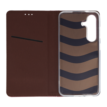 Smart Magneto Case for Samsung Galaxy S25 burgundy
