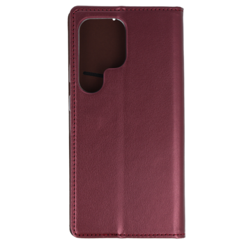Smart Magneto Case for Samsung Galaxy S25 Ultra burgundy