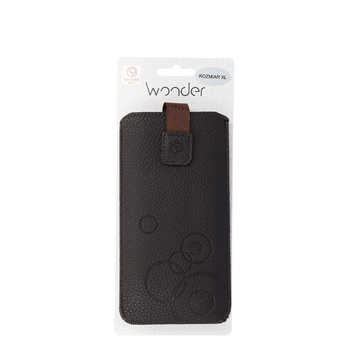 Kieszonka WONDER Deko (ROZMIAR XL) do Iphone 15/15 Pro/Iphone 16/16 Pro/Samsung S24/S24 Plus/S25/S25 Plus/A53/A55 5G czekoladowa
