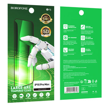 Borofone Hartowane szkło BF8 Diamond Armor Full Screen 5D Large Arc do Iphone 17 Air - 10 sztuk