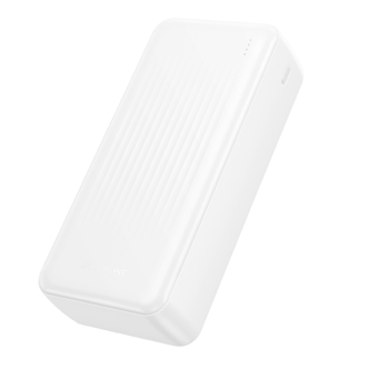Borofone Power Bank 30000mAh BJ80B Clever - 2xUSB + Typ C - QC 3.0 22,5W PD 20W biały
