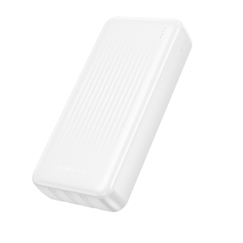 Borofone Power Bank 20000mAh BJ79A Clever - USB - z kablami Typ C i Lightning biały