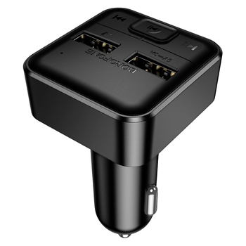 Borofone Transmitter FM BC63 Selecto MP3, Bluetooth - 2xUSB - black